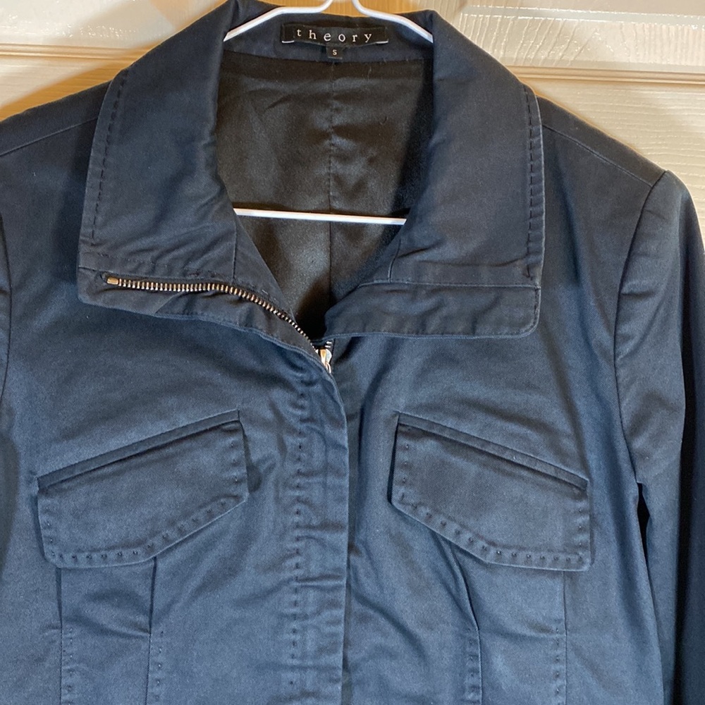 Theory Navy Utility Jacket - Picture 5 of 8